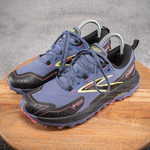 Brooks Cascadia 18 GTX Womens 8.5 Shoes Gore-Tex Blue 1204151B464 Running Trail - Picture 3 of 10